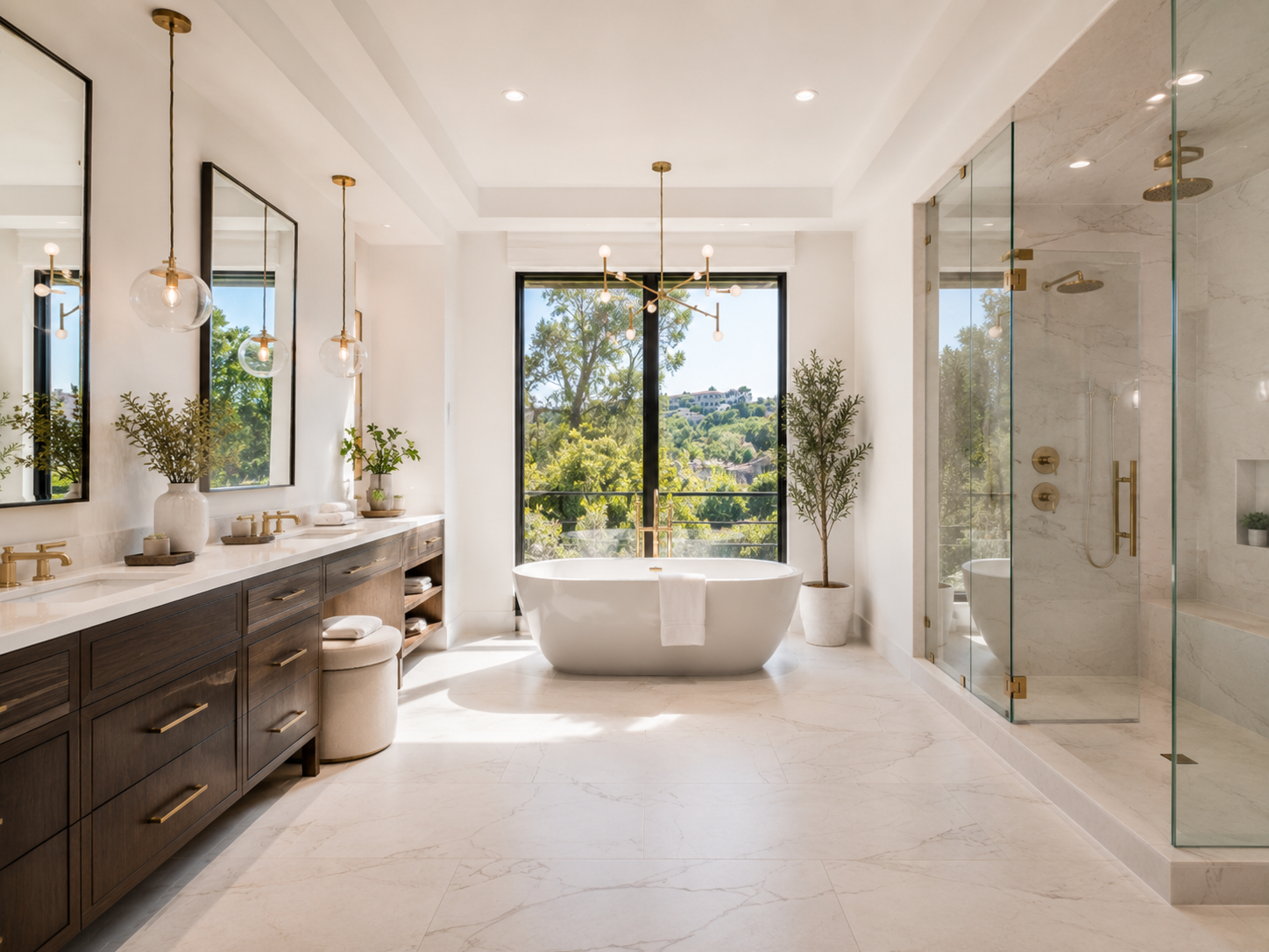 Interior of a Columbia River waterfront estate